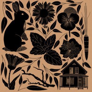 Folk Bunny Poster Design