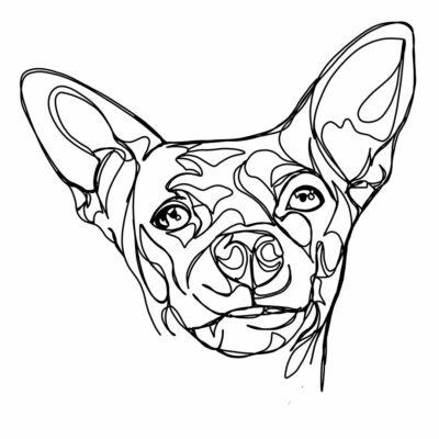 Custom Pet Line Art